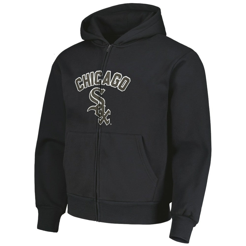Chicago White Sox PLEASURES Opening Day Full-Zip Hoodie - Black