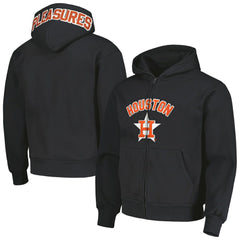 Houston Astros PLEASURES Opening Day Full-Zip Hoodie - Black
