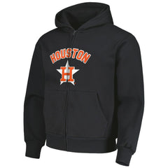 Houston Astros PLEASURES Opening Day Full-Zip Hoodie - Black