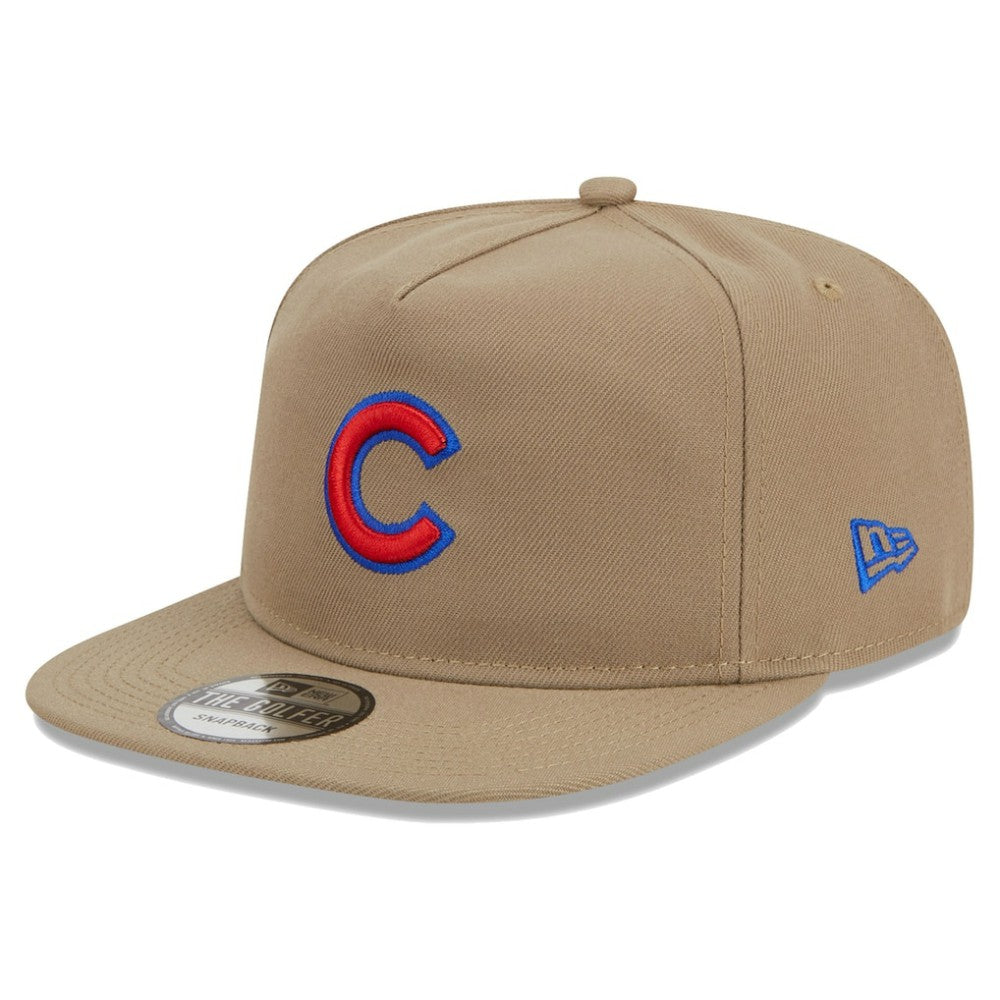 Chicago Cubs Golfer Adjustable Hat - Khaki | New Era