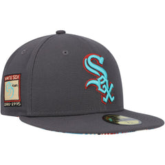 Chicago White Sox  Print Undervisor 59FIFTY Fitted Hat - Graphite | New Era
