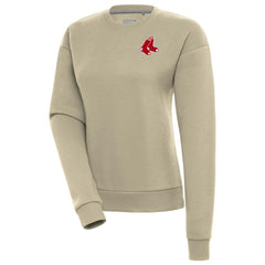 Boston Red Sox Antigua Women's Victory Pullover Sweatshirt - Khaki