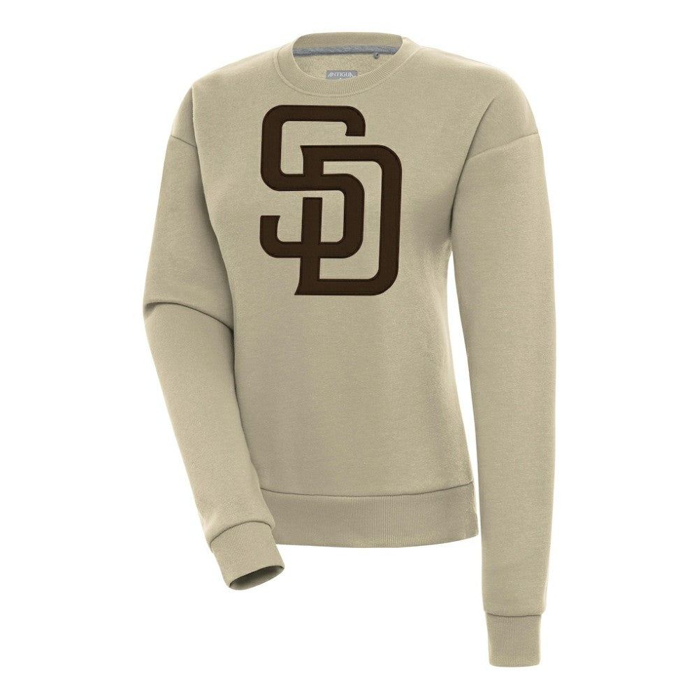 San Diego Padres Antigua Women's Victory Pullover Sweatshirt - Khaki
