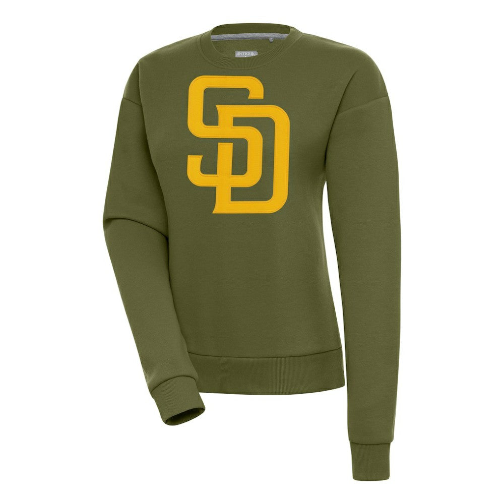 San Diego Padres Antigua Women's Victory Pullover Sweatshirt - Olive