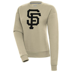 San Francisco Giants Antigua Women's Victory Pullover Sweatshirt - Khaki