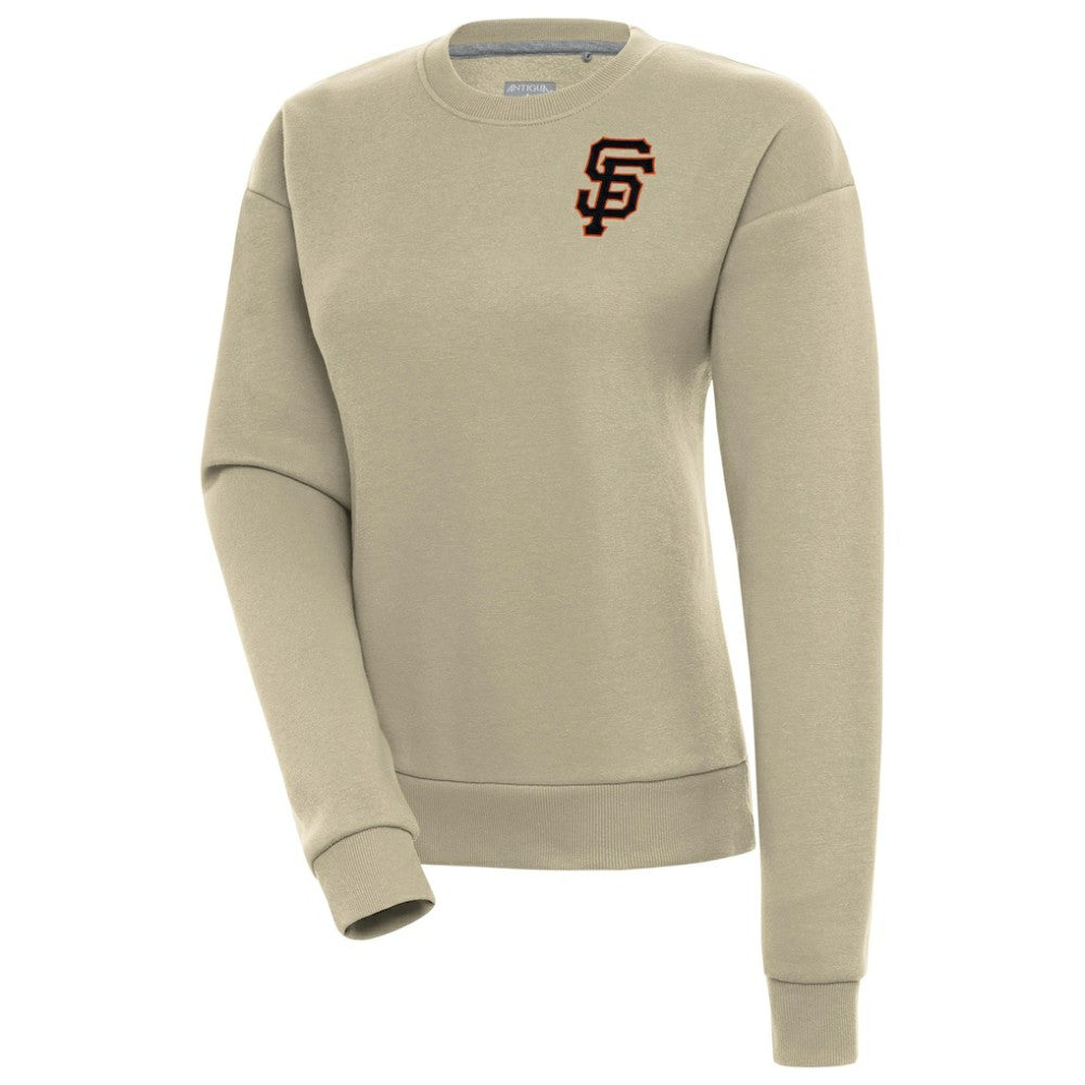 San Francisco Giants Antigua Women's Victory Pullover Sweatshirt - Khaki