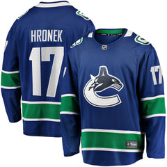 Filip Hronek Vancouver Canucks Fanatics Home Breakaway Jersey