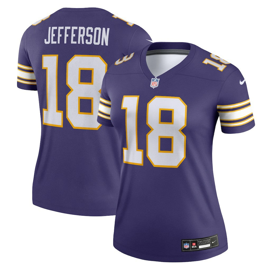 NFL Minnesota Vikings Justin Jefferson  Women's Alternate Legend Player Performance Top