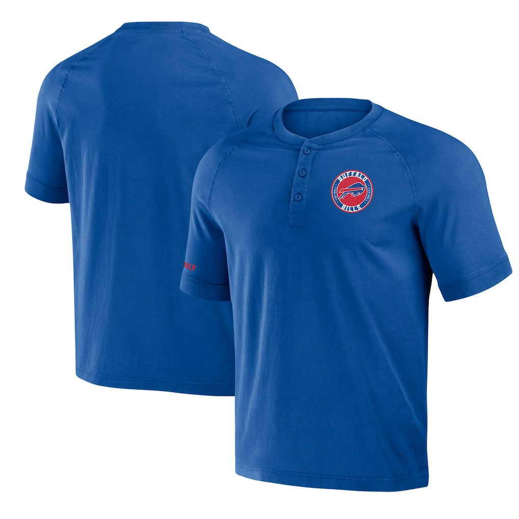 NFL Buffalo Bills NFL x Darius Rucker Collection Washed Raglan Henley T-Shirt