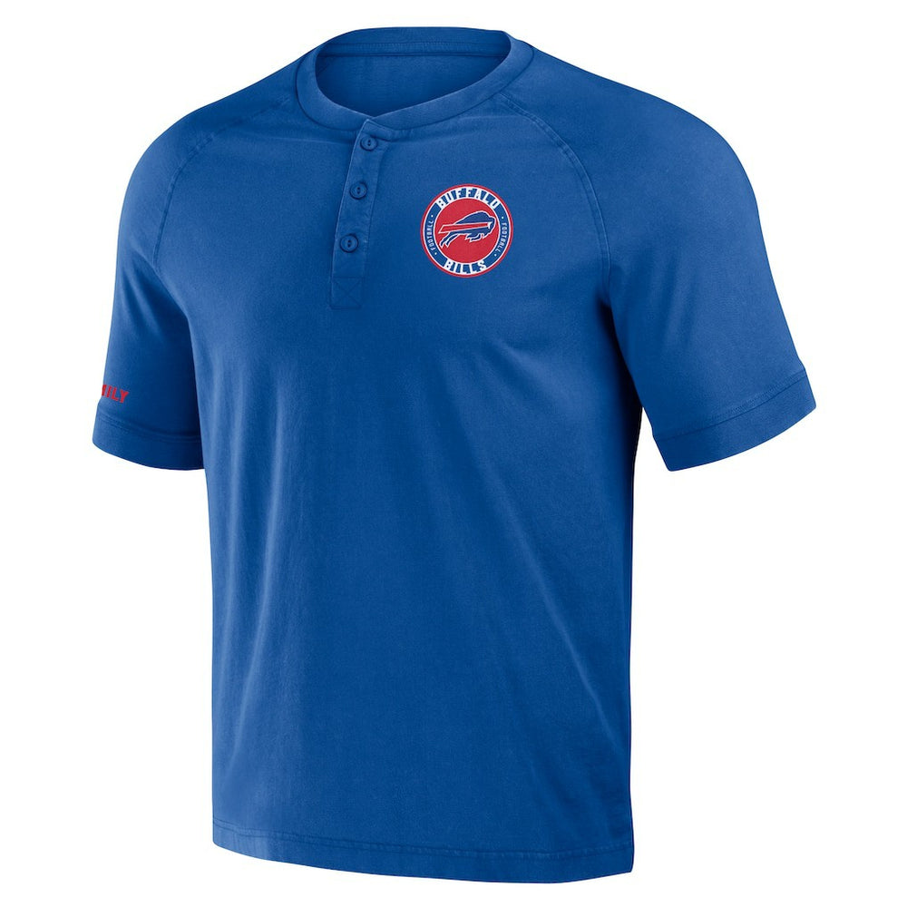 NFL Buffalo Bills NFL x Darius Rucker Collection Washed Raglan Henley T-Shirt