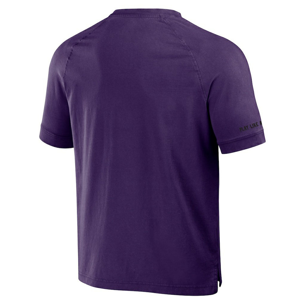 NFL Baltimore Ravens NFL x Darius Rucker Collection Washed Raglan Henley T-Shirt