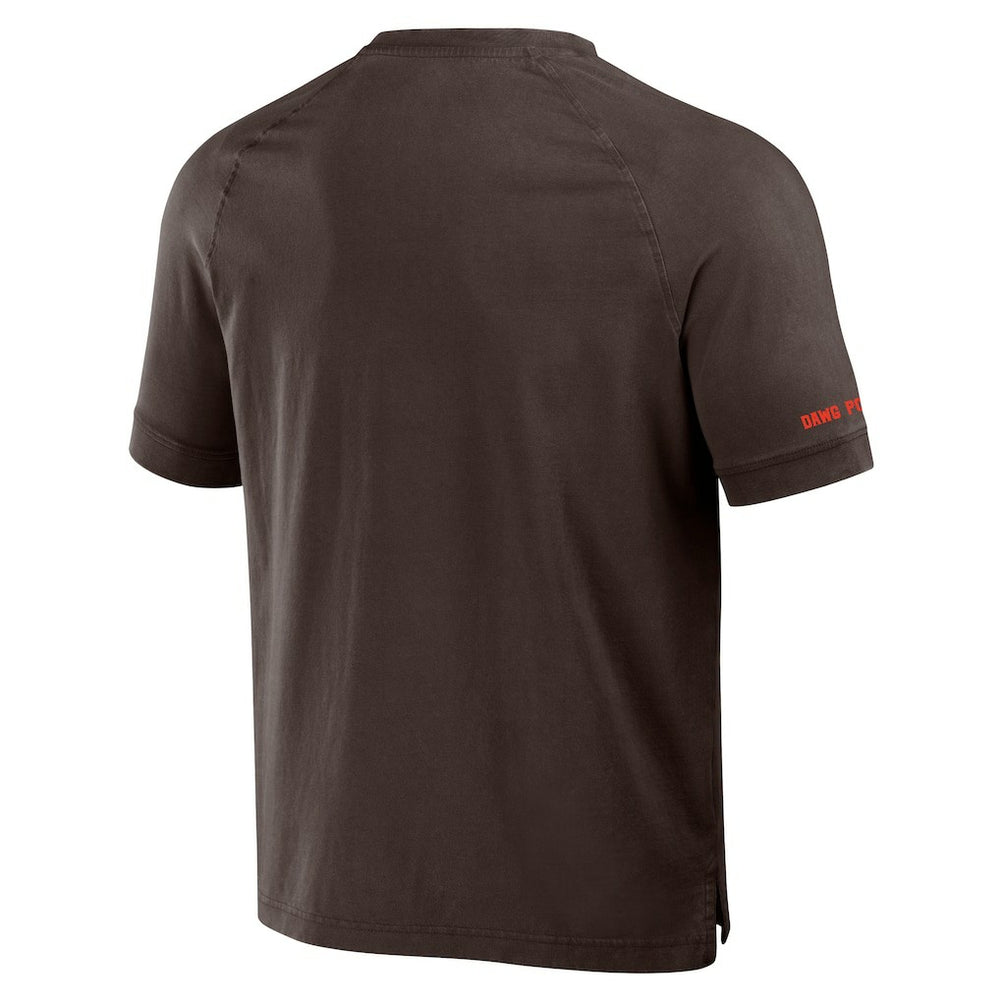NFL Cleveland Browns NFL x Darius Rucker Collection Washed Raglan Henley T-Shirt