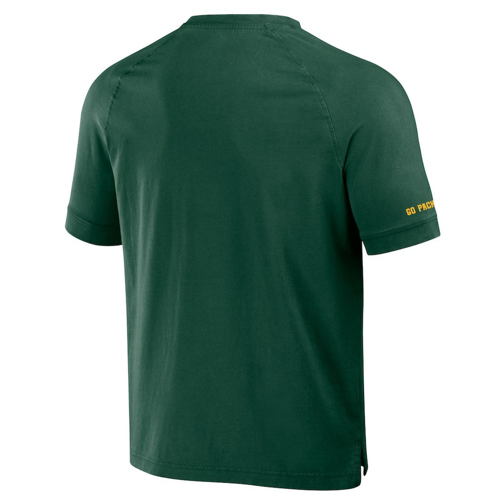 NFL Green Bay Packers NFL x Darius Rucker Collection Washed Raglan Henley T-Shirt