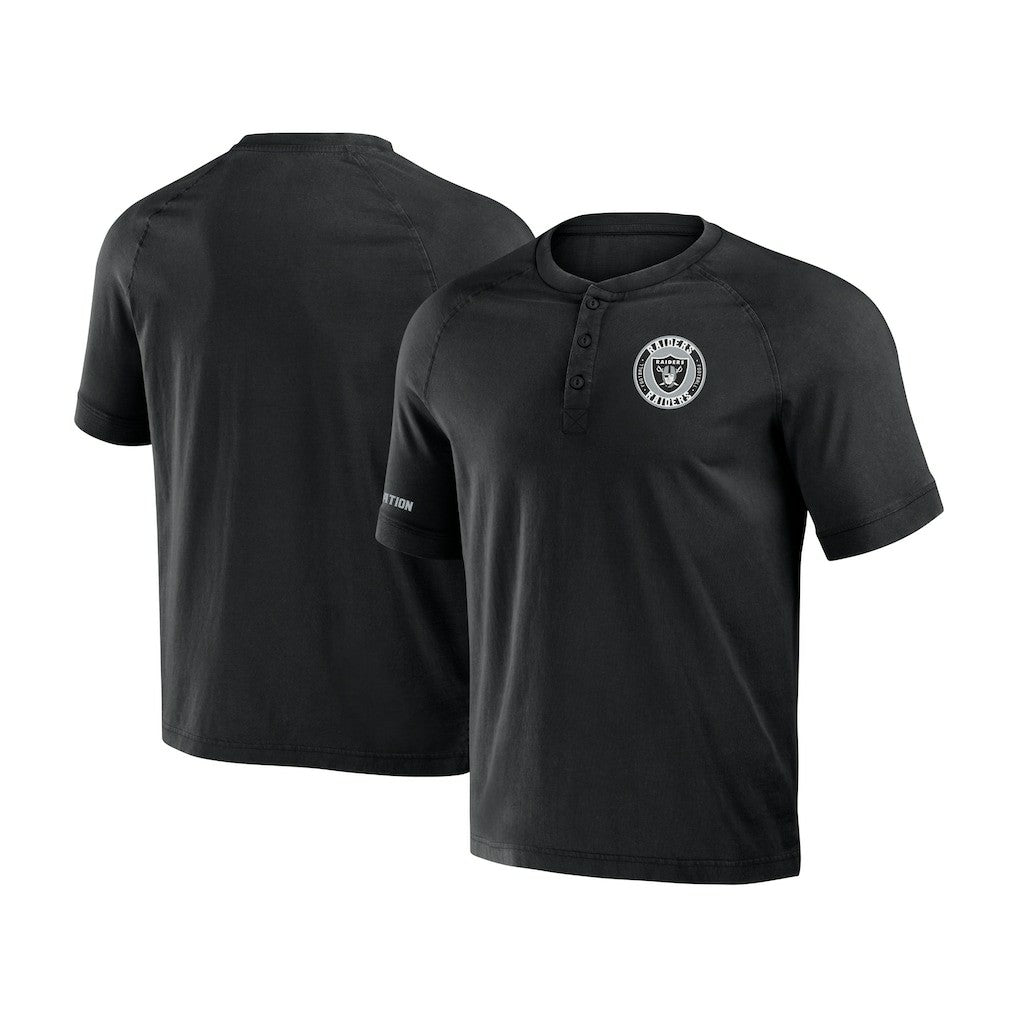 NFL Las Vegas Raiders NFL x Darius Rucker Collection Washed Raglan Henley T-Shirt