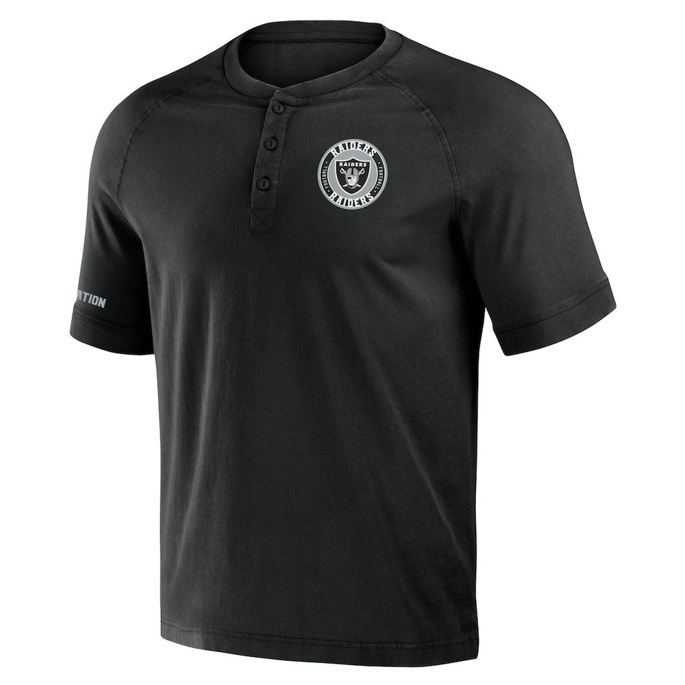 NFL Las Vegas Raiders NFL x Darius Rucker Collection Washed Raglan Henley T-Shirt