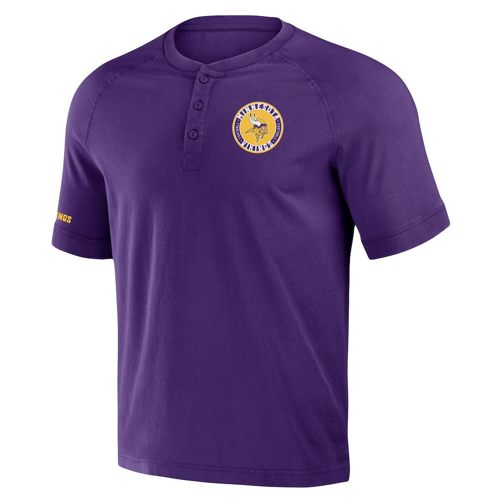 NFL Minnesota Vikings NFL x Darius Rucker Collection Washed Raglan Henley T-Shirt