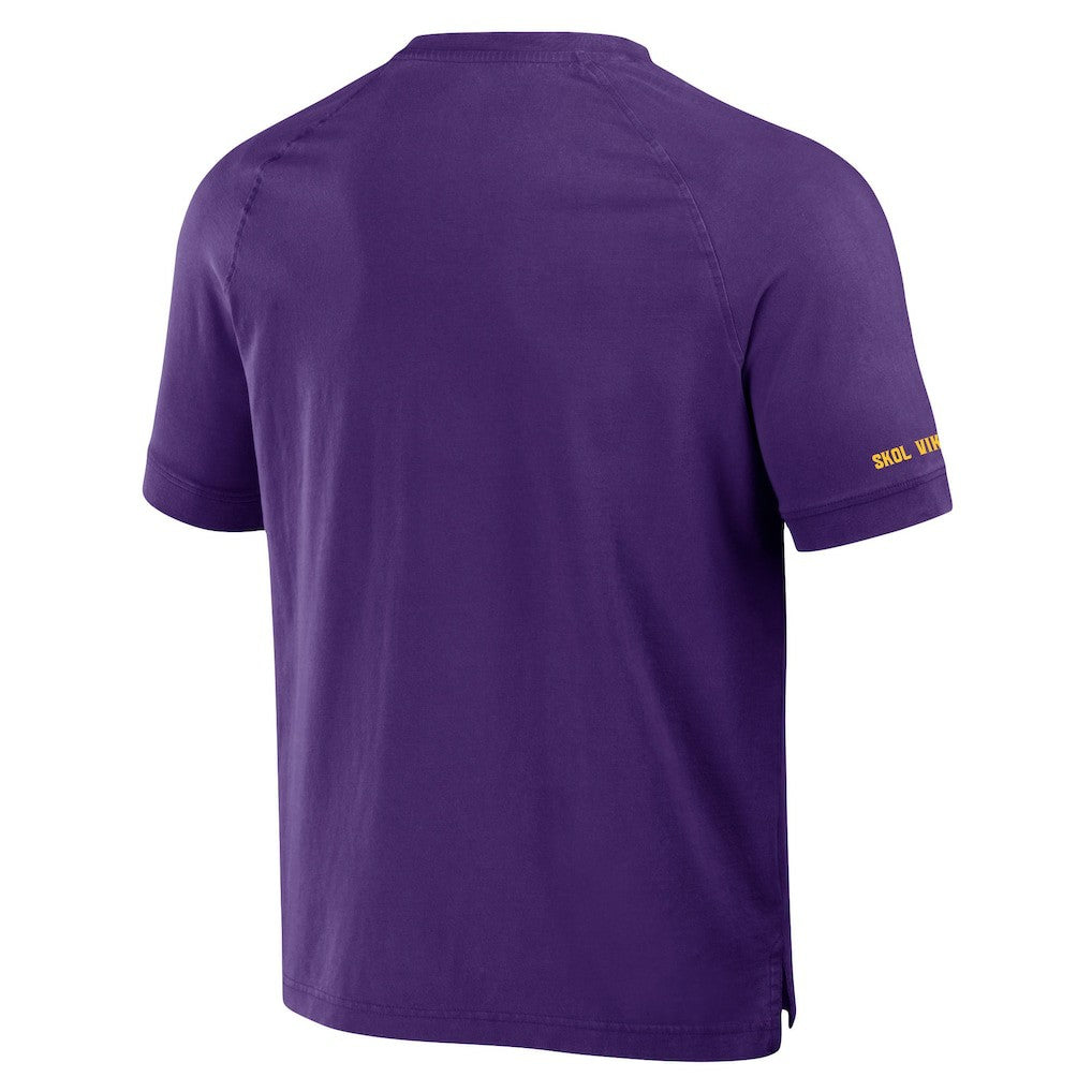 NFL Minnesota Vikings NFL x Darius Rucker Collection Washed Raglan Henley T-Shirt