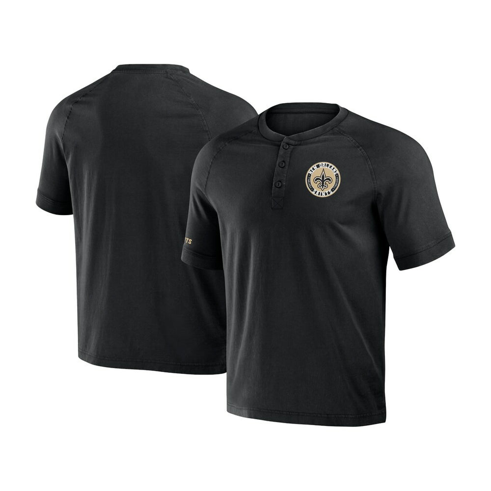 NFL New Orleans Saints NFL x Darius Rucker Collection Washed Raglan Henley T-Shirt