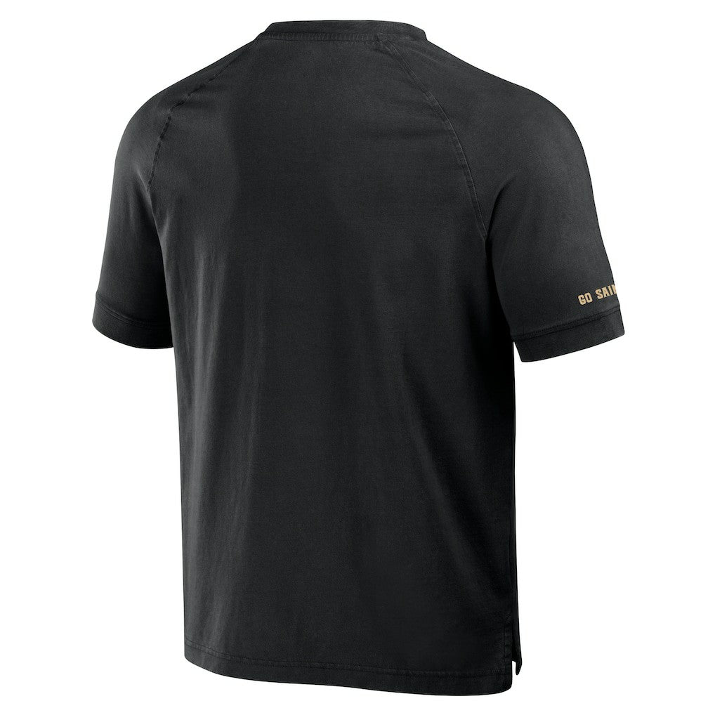 NFL New Orleans Saints NFL x Darius Rucker Collection Washed Raglan Henley T-Shirt