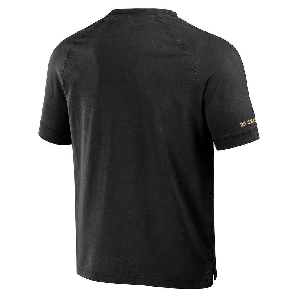 NFL New Orleans Saints NFL x Darius Rucker Collection Washed Raglan Henley T-Shirt