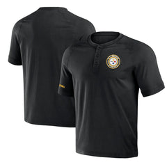 NFL Pittsburgh Steelers NFL x Darius Rucker Collection Washed Raglan Henley T-Shirt