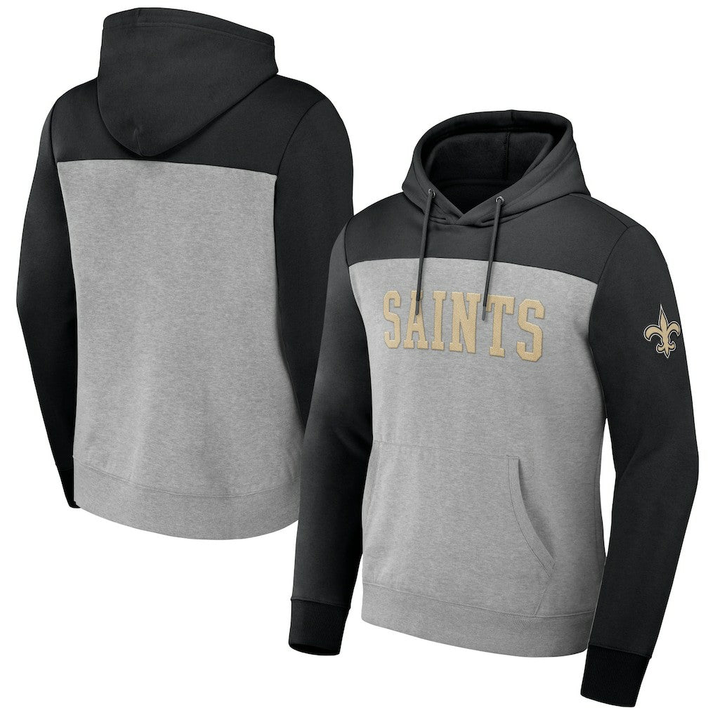 NFL New Orleans Saints NFL x Darius Rucker Collection Color Blocked Pullover Hoodie