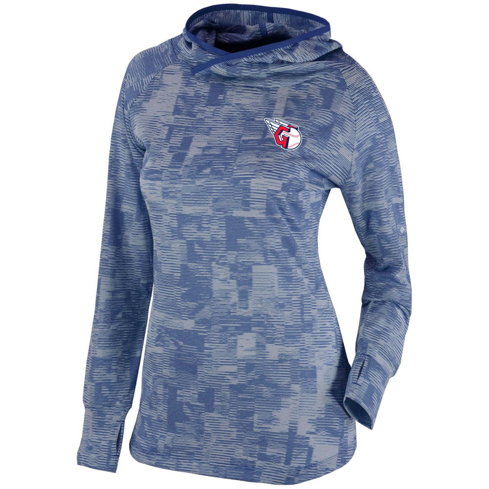 Cleveland Guardians Women's Omni-Wick Sunday Ball Pullover Hoodie - Navy | Columbia