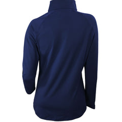 Atlanta Braves Women's Omni-Wick Outward Nine Quarter-Zip Pullover Top - Navy | Columbia