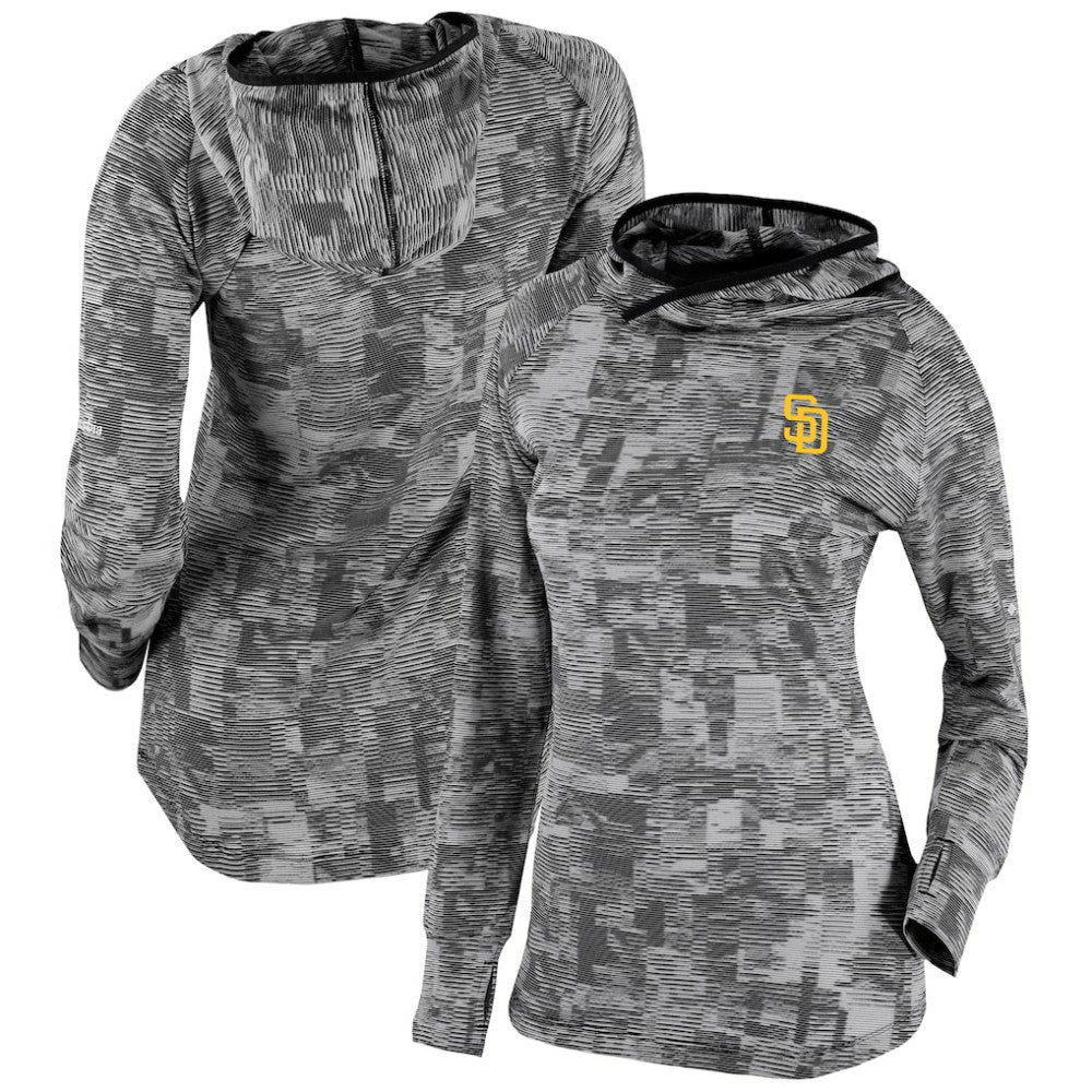 San Diego Padres Women's Omni-Wick Sunday Ball Pullover Hoodie - Black | Columbia