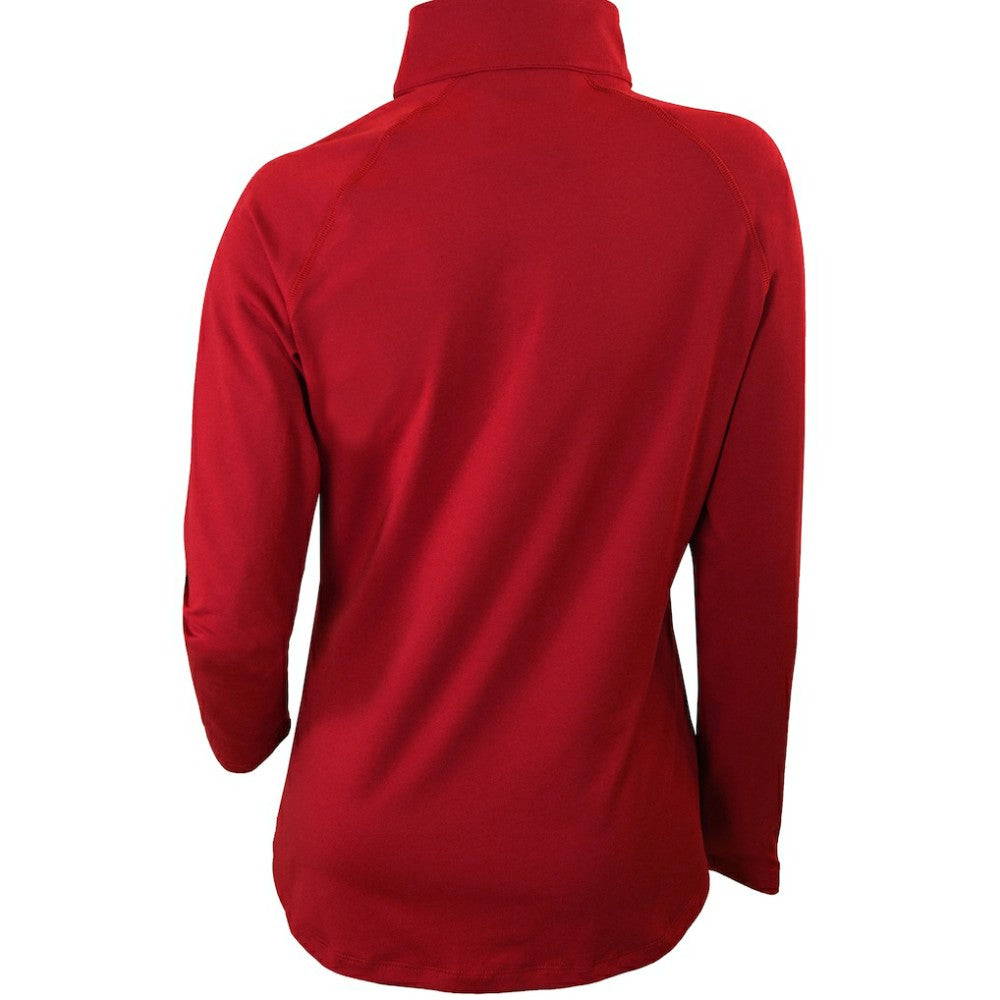 Chicago Cubs Women's Omni-Wick Outward Nine Quarter-Zip Pullover Top - Red | Columbia