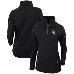 Chicago White Sox Women's Omni-Wick Outward Nine Quarter-Zip Pullover Top - Black | Columbia