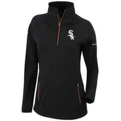 Chicago White Sox Women's Omni-Wick Outward Nine Quarter-Zip Pullover Top - Black | Columbia