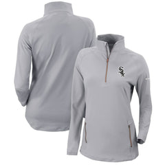 Chicago White Sox Women's Omni-Wick Outward Nine Quarter-Zip Pullover Top - Gray | Columbia
