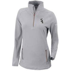 Chicago White Sox Women's Omni-Wick Outward Nine Quarter-Zip Pullover Top - Gray | Columbia
