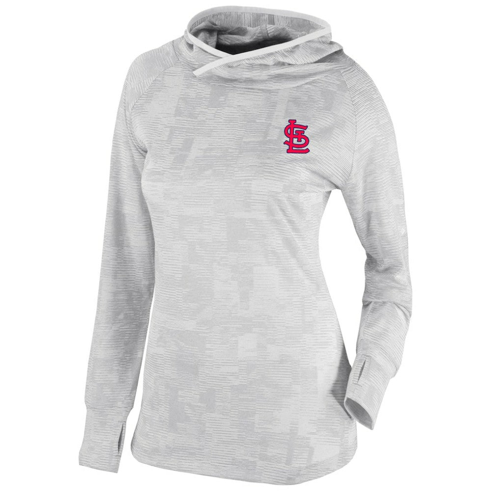 St. Louis Cardinals Women's Omni-Wick Sunday Ball Pullover Hoodie - White | Columbia