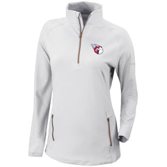 Cleveland Guardians Women's Omni-Wick Outward Nine Quarter-Zip Pullover Top - White | Columbia