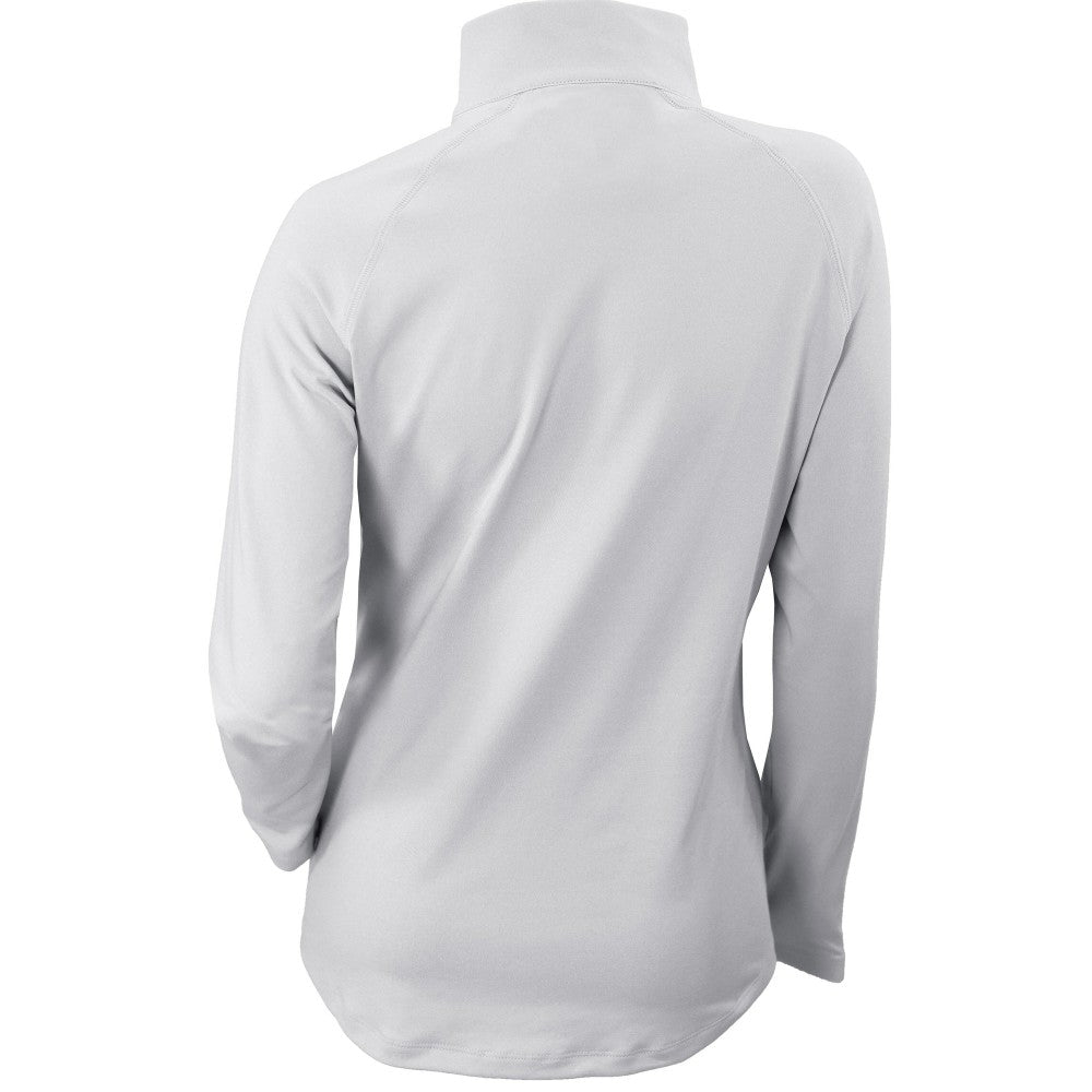 Cleveland Guardians Women's Omni-Wick Outward Nine Quarter-Zip Pullover Top - White | Columbia