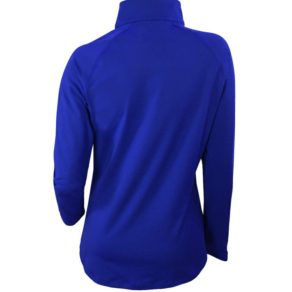 Philadelphia Phillies Women's Omni-Wick Outward Nine Quarter-Zip Pullover Top - Royal | Columbia