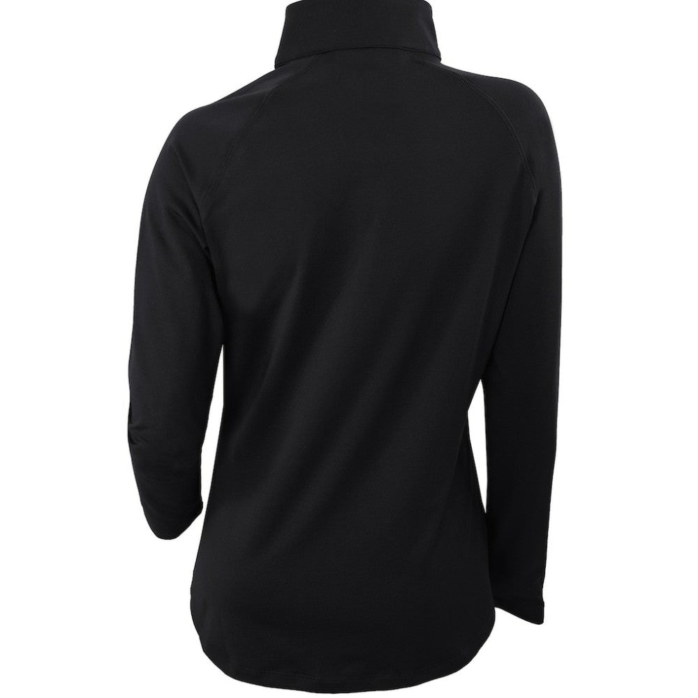 San Diego Padres Women's Omni-Wick Outward Nine Quarter-Zip Pullover Top - Black | Columbia