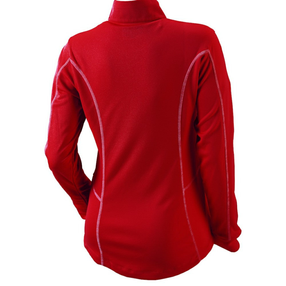 Chicago Cubs Women's Omni-Wick Shotgun Quarter-Zip Pullover Top - Red | Columbia