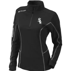 Chicago White Sox Women's Omni-Wick Shotgun Quarter-Zip Pullover Top - Black | Columbia