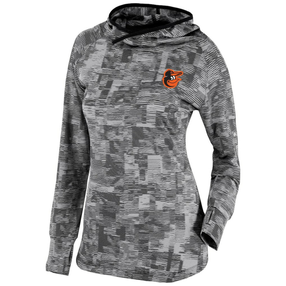 Baltimore Orioles Women's Omni-Wick Sunday Ball Pullover Hoodie - Black | Columbia