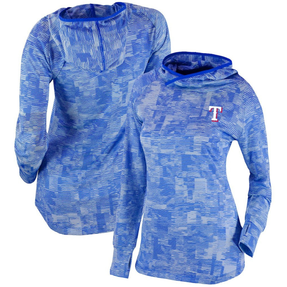 Texas Rangers Women's Omni-Wick Sunday Ball Pullover Hoodie - Royal | Columbia