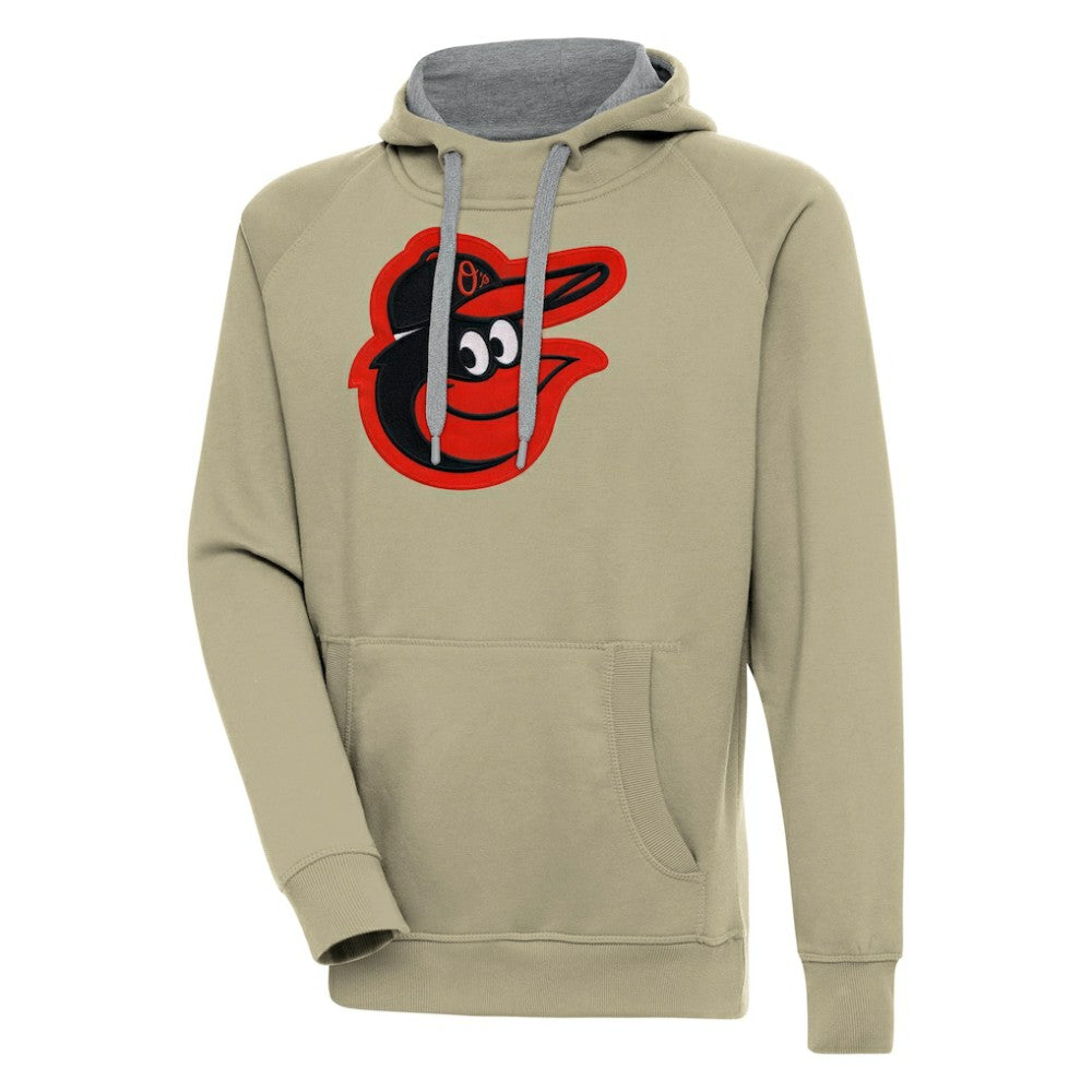 Baltimore Orioles Antigua Victory Pullover Hoodie - Khaki