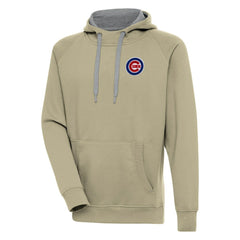 Chicago Cubs Antigua Victory Pullover Hoodie - Khaki