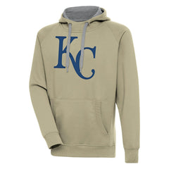 Kansas City Royals Antigua Victory Pullover Hoodie - Khaki