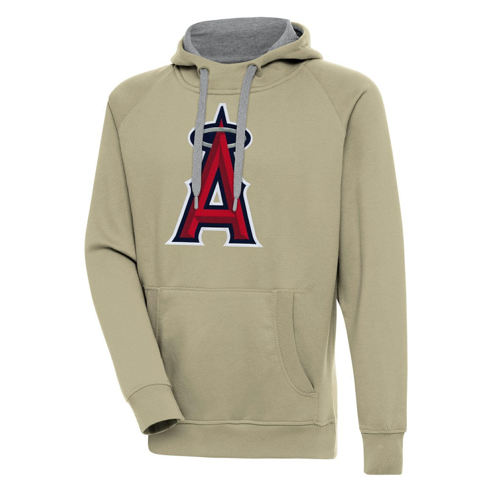 Los Angeles Angels Antigua Victory Pullover Hoodie - Khaki
