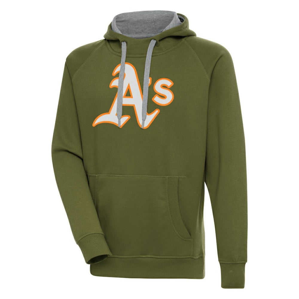 Athletics Antigua Victory Pullover Hoodie - Olive