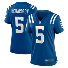 NFL Indianapolis Colts Anthony Richardson Sr.  Women's Team Game Jersey