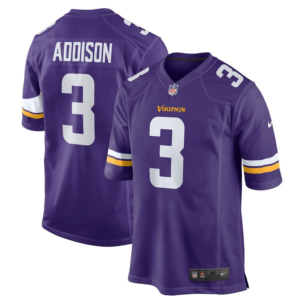 NFL Minnesota Vikings Jordan Addison  Game Jersey